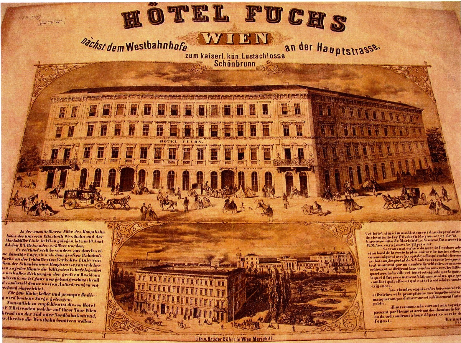 Hotel Fuchs, 19. Jh